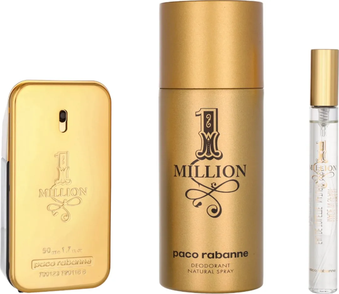 Paco Rabanne 1 Million Set - 210ml (Eau de Toilette, Deo & Travelspray)