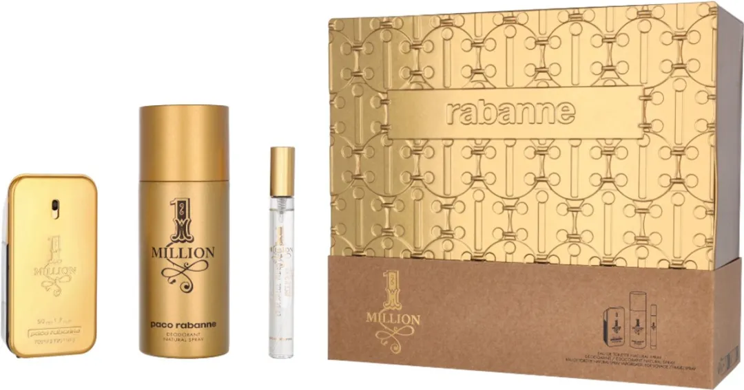 Paco Rabanne 1 Million Set - 210ml (Eau de Toilette, Deo & Travelspray)
