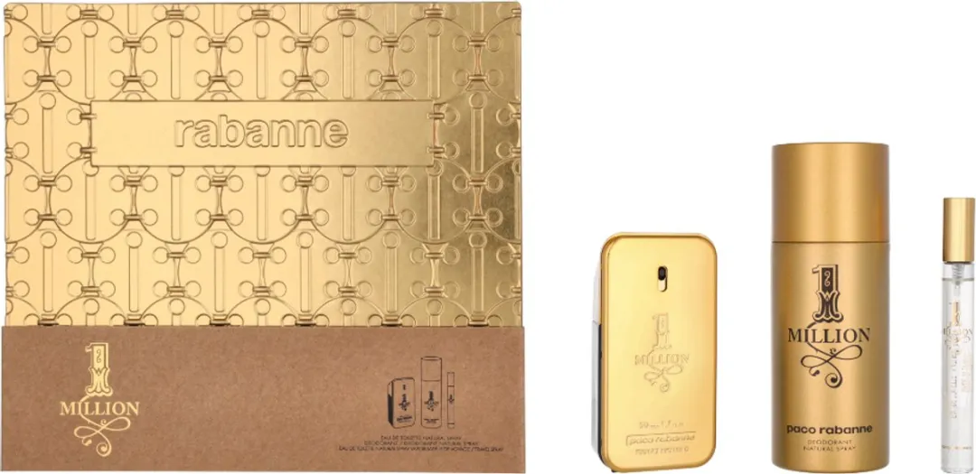 Paco Rabanne 1 Million Set - 210ml (Eau de Toilette, Deo & Travelspray)
