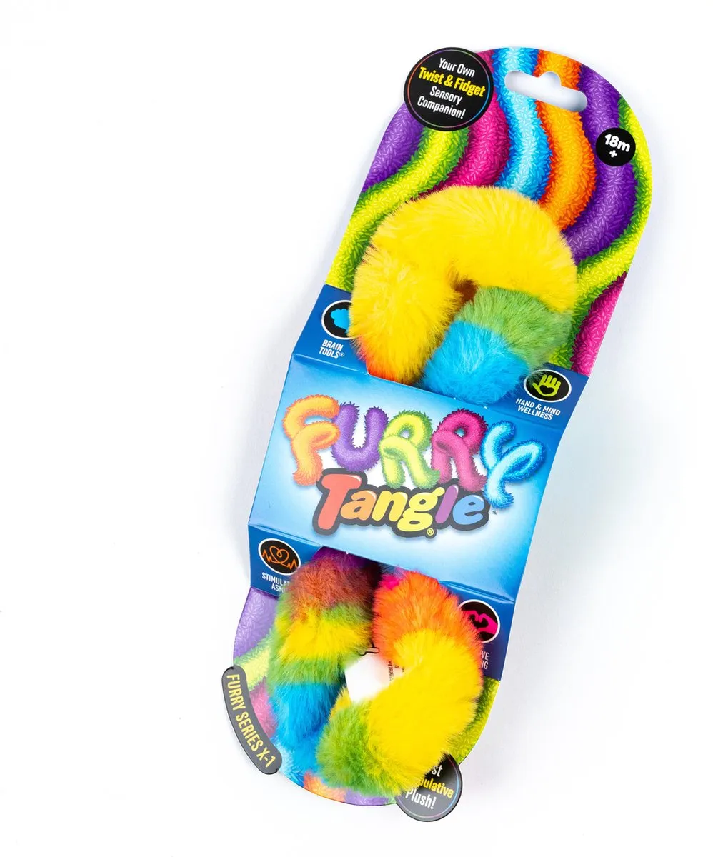 Tangle Toys Furry Fidget - Rainbow