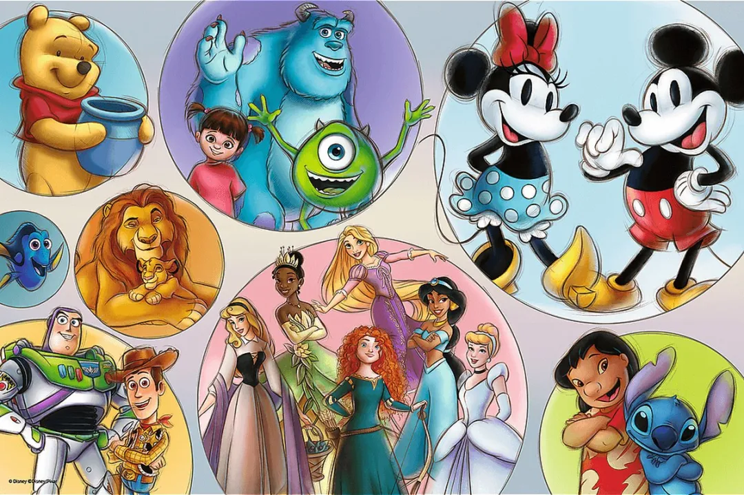 Trefl Disney 100 1000 Stuks Puzzel - 160XL - Multi Colour