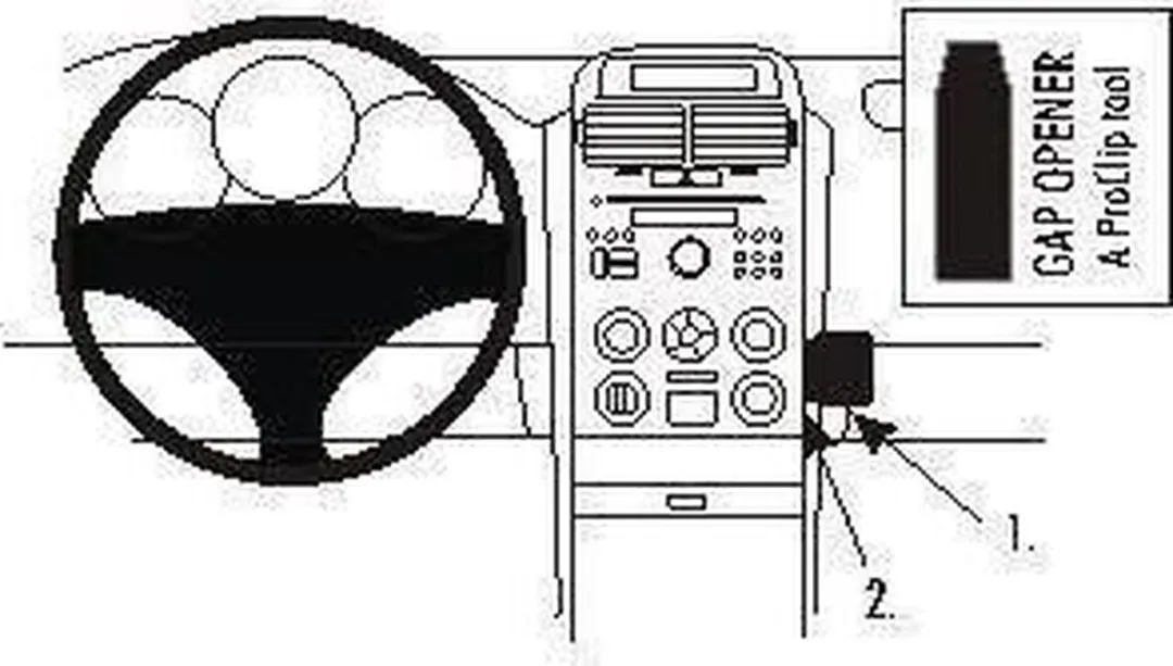 Brodit ProClip 853677 Suzuki Grand Vitara Houder - Zilver