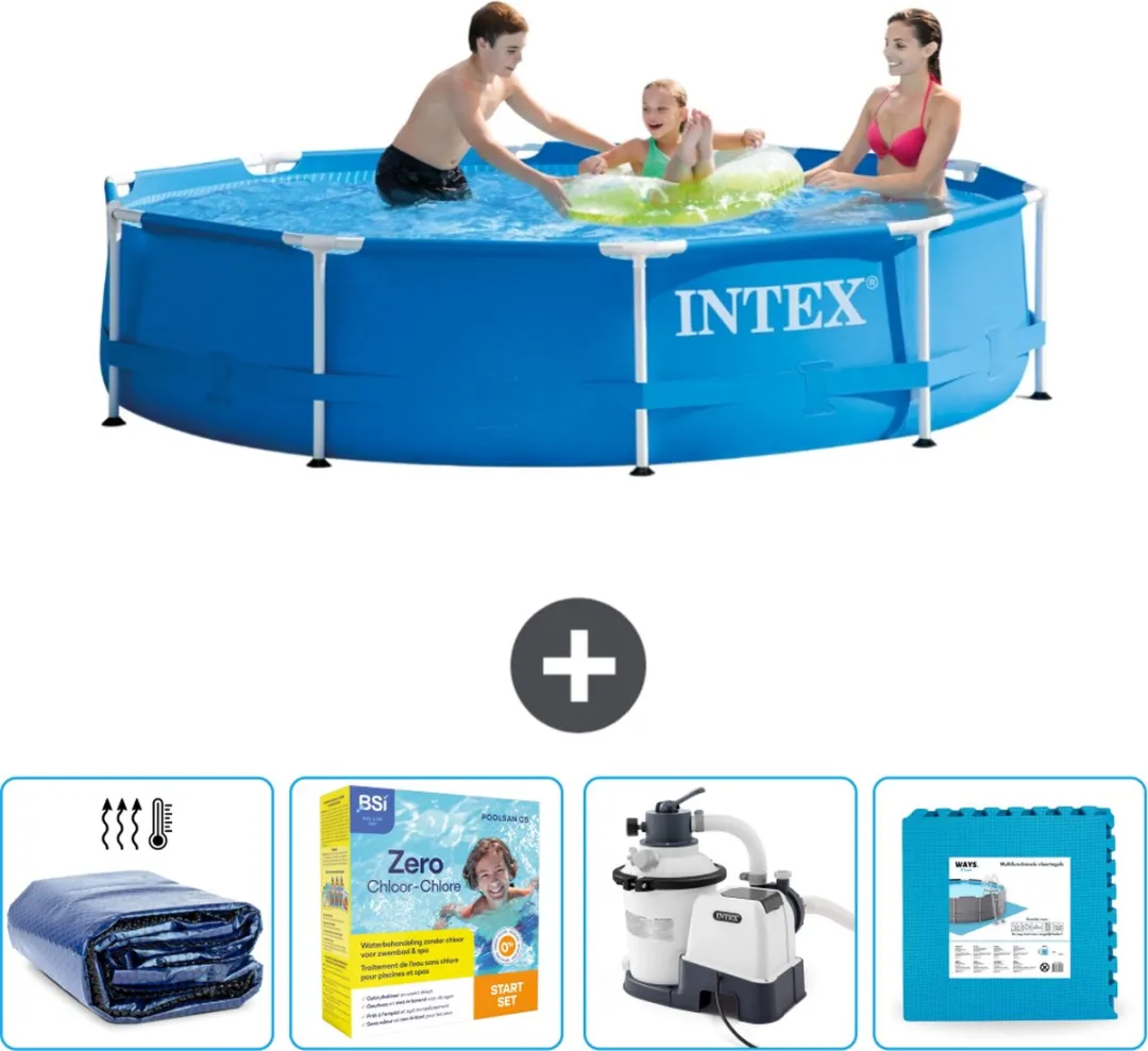 Intex 28200NP-Blauw Rond Frame Zwembad 305x76cm - Blauw - afbeelding 2 van 6