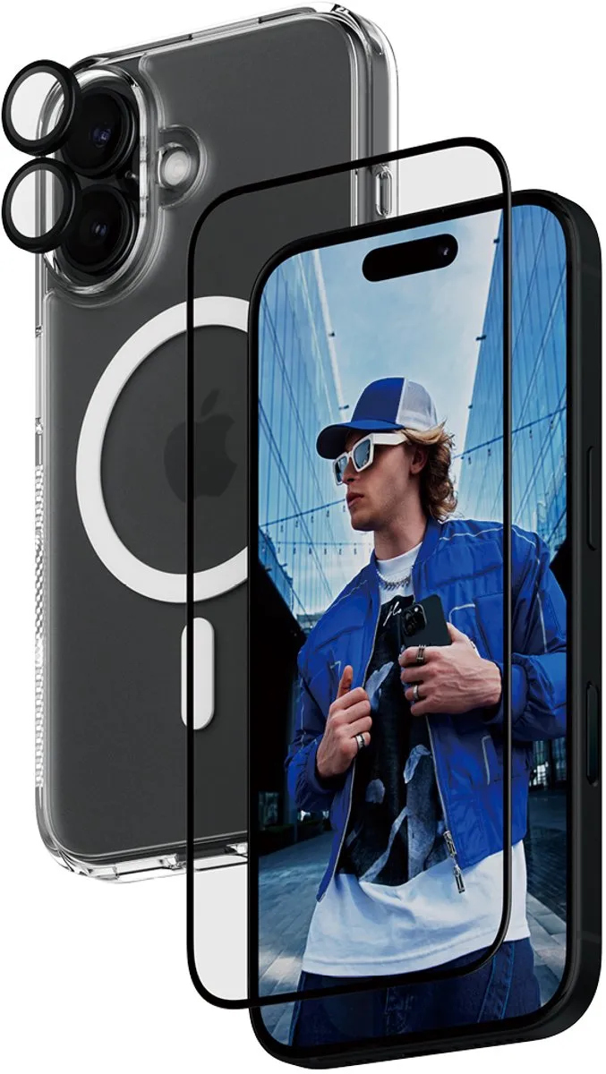 PanzerGlass iPhone 16 3-in-1 Beschermset
