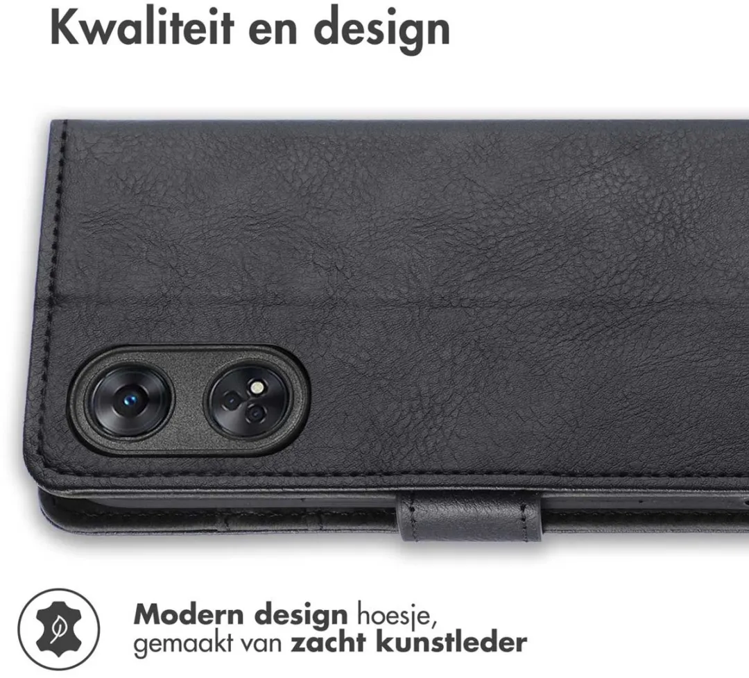 Imoshion Hoesje Oppo Reno 8T 4G - 3 Pasjes - Zwart