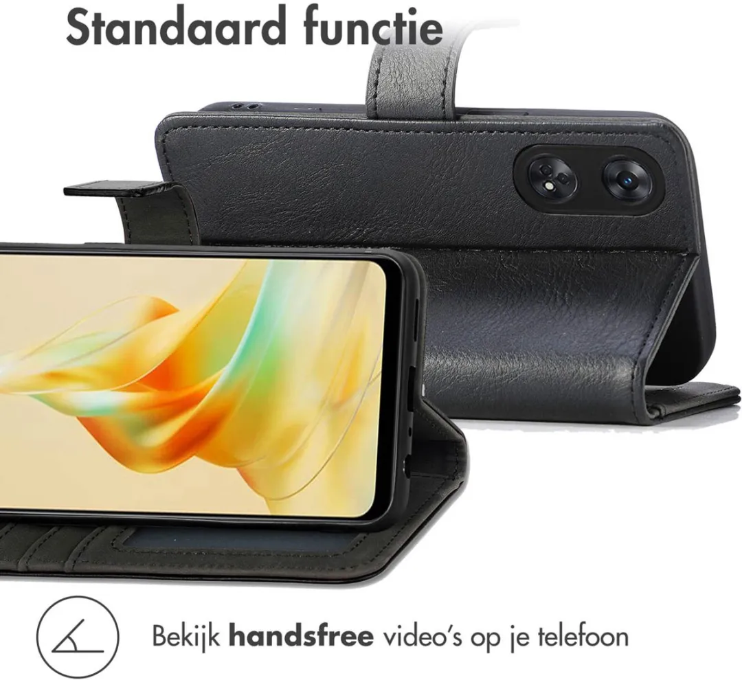 Imoshion Hoesje Oppo Reno 8T 4G - 3 Pasjes - Zwart
