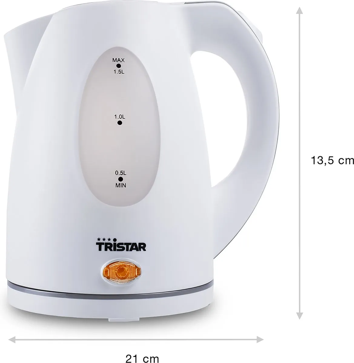 Tristar WK-1324 Waterkoker 2200W 1,5L - Wit