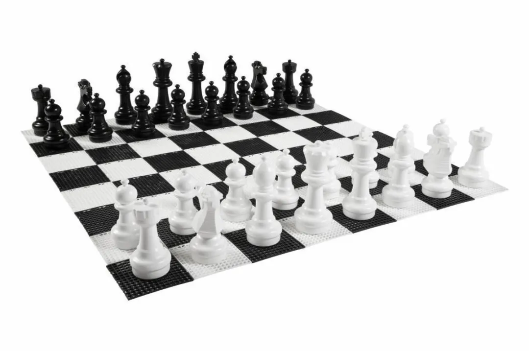 Ubergames XL Buiten Schaakspel - Koning 30cm - 140x140cm