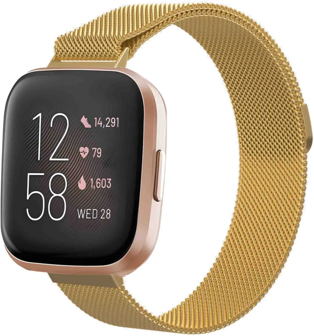 Imoshion Milanees Magnetisch Bandje Goud - Fitbit Smartwatch