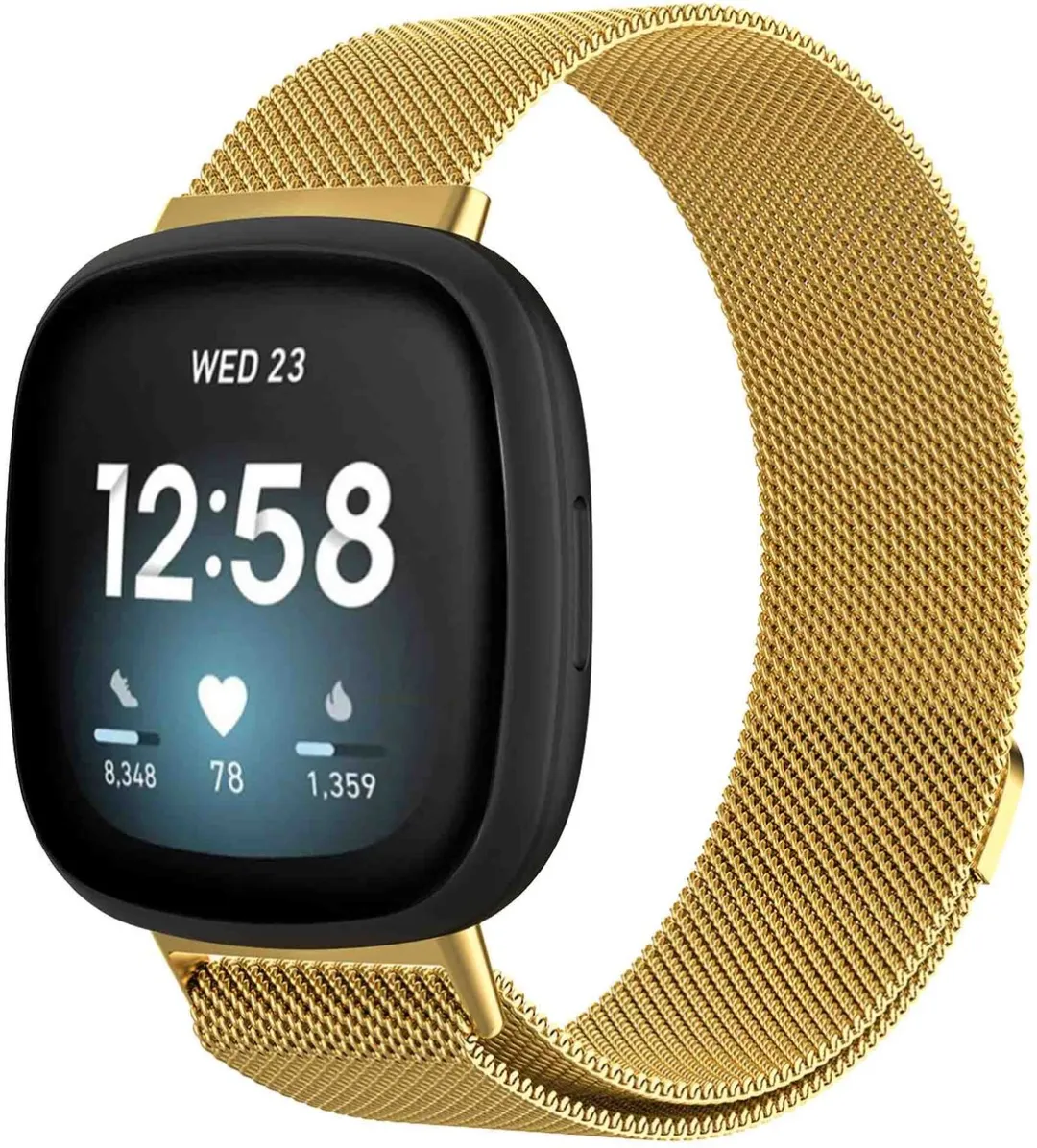 Imoshion Milanees Magnetisch Bandje Goud - Fitbit Smartwatch