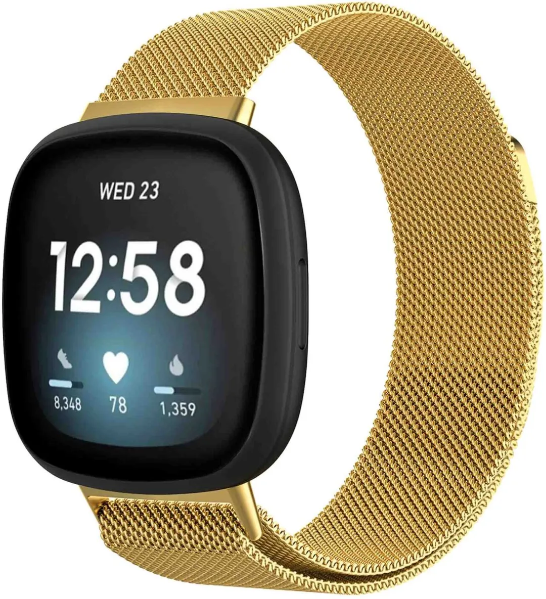 Imoshion Milanees Magnetisch Bandje Goud - Fitbit Smartwatch