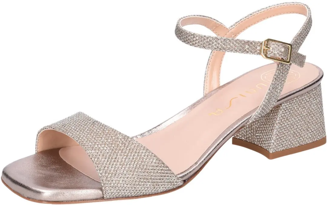 Unisa KIRK 24 EV MUMM dames veterschoenen zilver maat 41