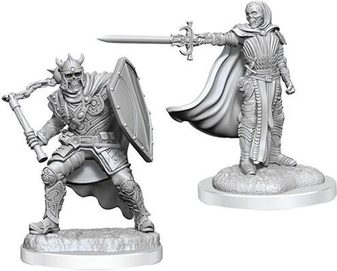 Wizkids D&D Nolzur's Marvelous Miniatures Death Knights - 2 Stuks - Grijs