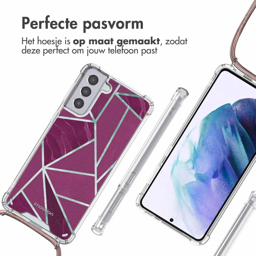 Imoshion Hoesje Samsung Galaxy S21 Bordeaux Graphic