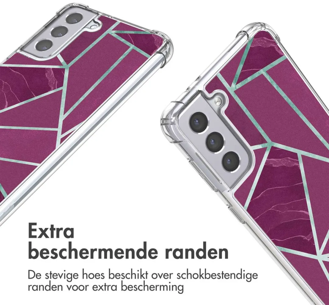 Imoshion Hoesje Samsung Galaxy S21 Bordeaux Graphic