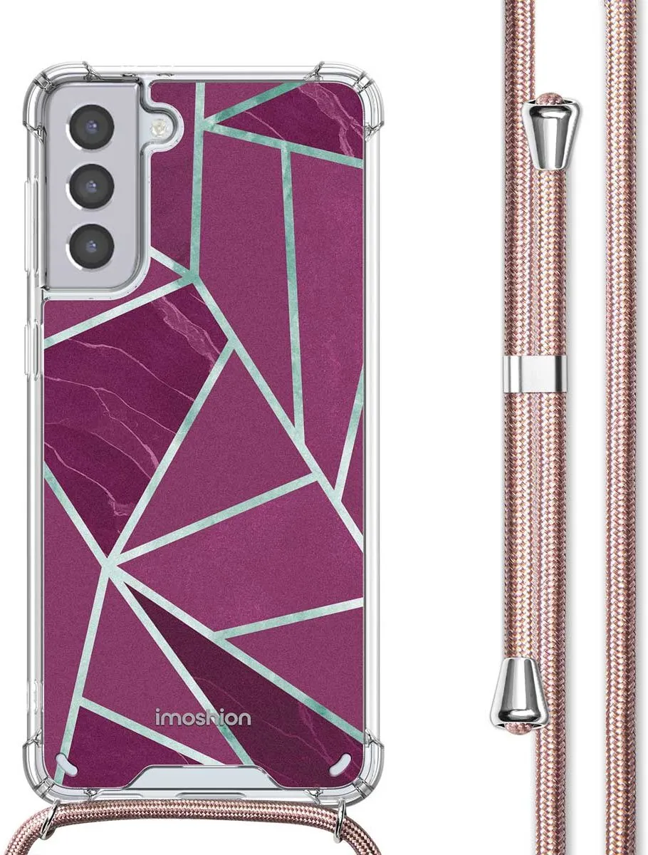 Imoshion Hoesje Samsung Galaxy S21 Bordeaux Graphic