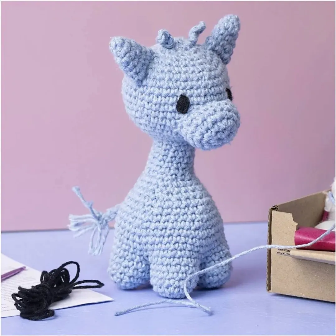 Creativ Company Haakpakket Amigurumi Giraf Lichtblauw