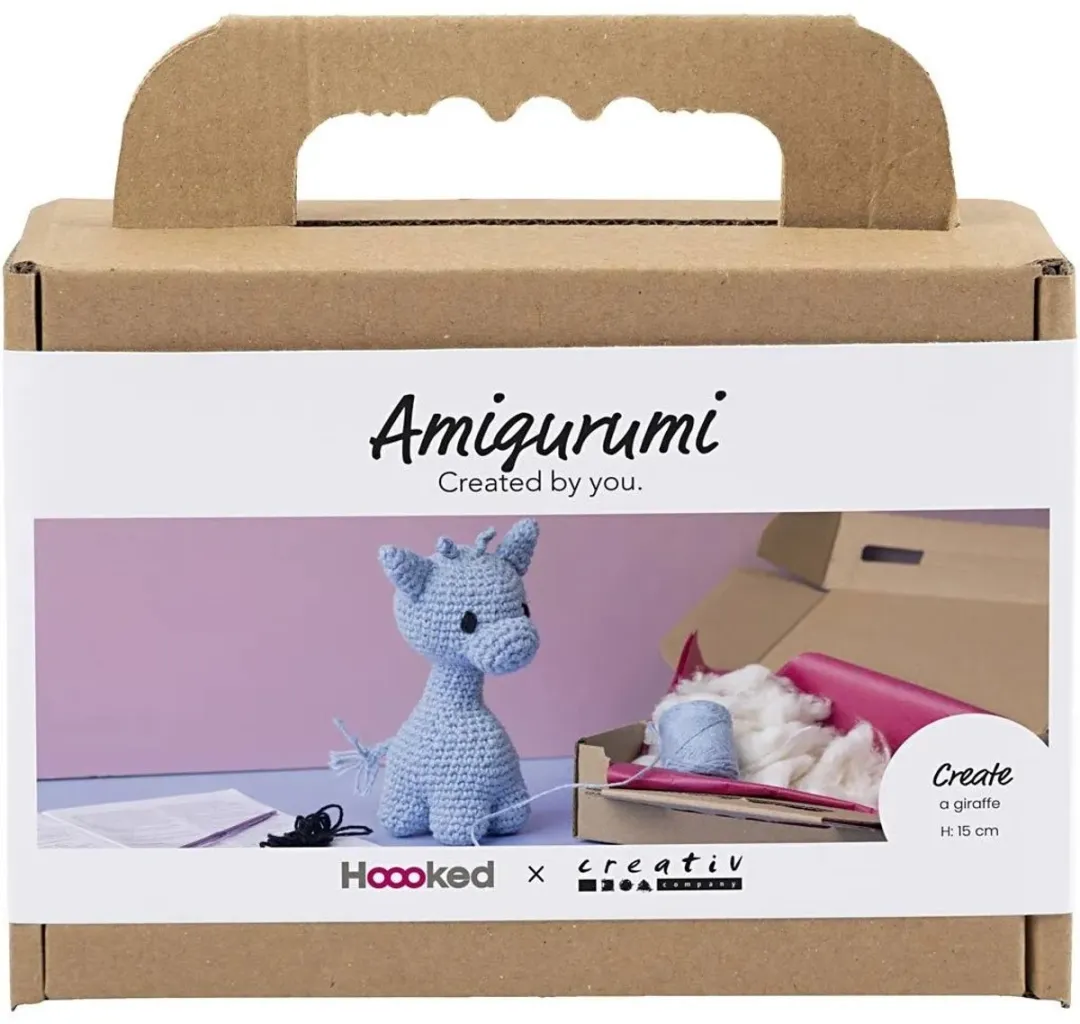 Creativ Company Haakpakket Amigurumi Giraf Lichtblauw