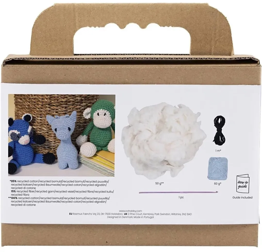 Creativ Company Haakpakket Amigurumi Giraf Lichtblauw