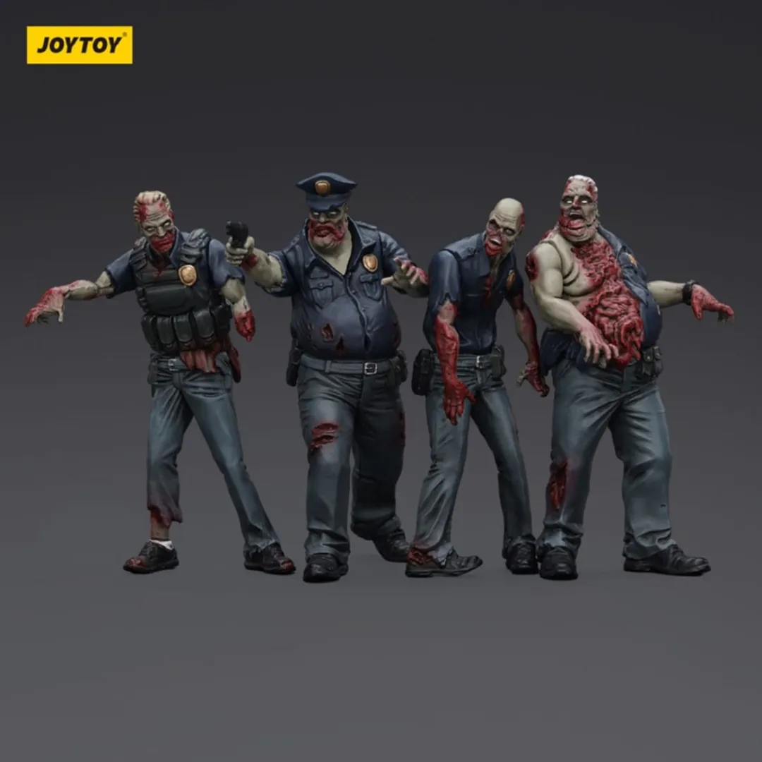 Joy Toy Zombie Dark Source Action Figuur JT01635 - 8cm - 4 Stuks - afbeelding 6 van 6