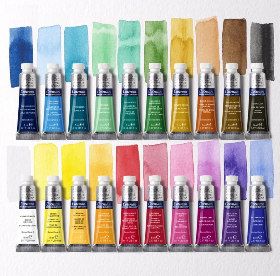 Winsor & Newton Cotman Aquarelverf Set 20x5ml - Essentiële Kleuren