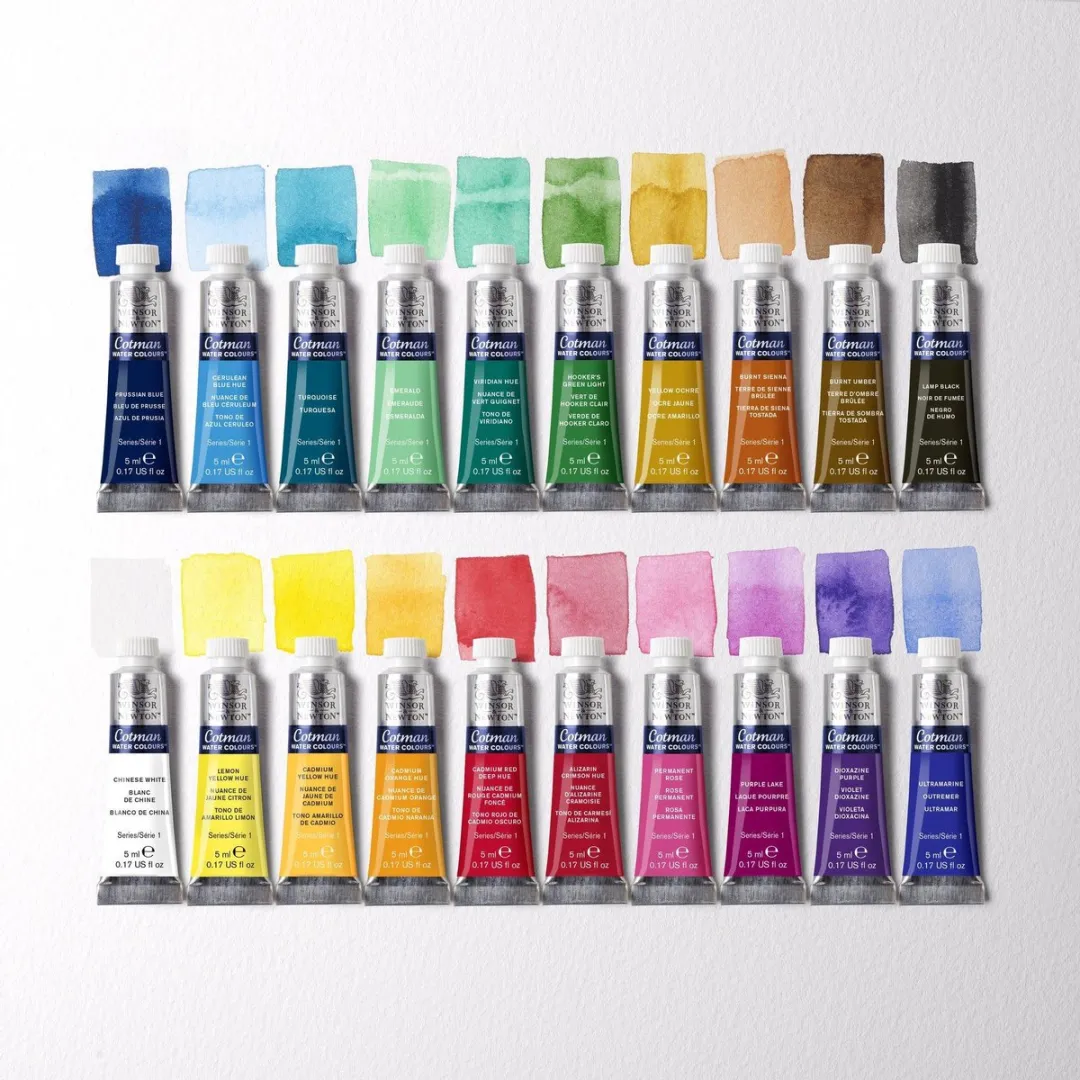 Winsor & Newton Cotman Aquarelverf Set 20x5ml - Essentiële Kleuren