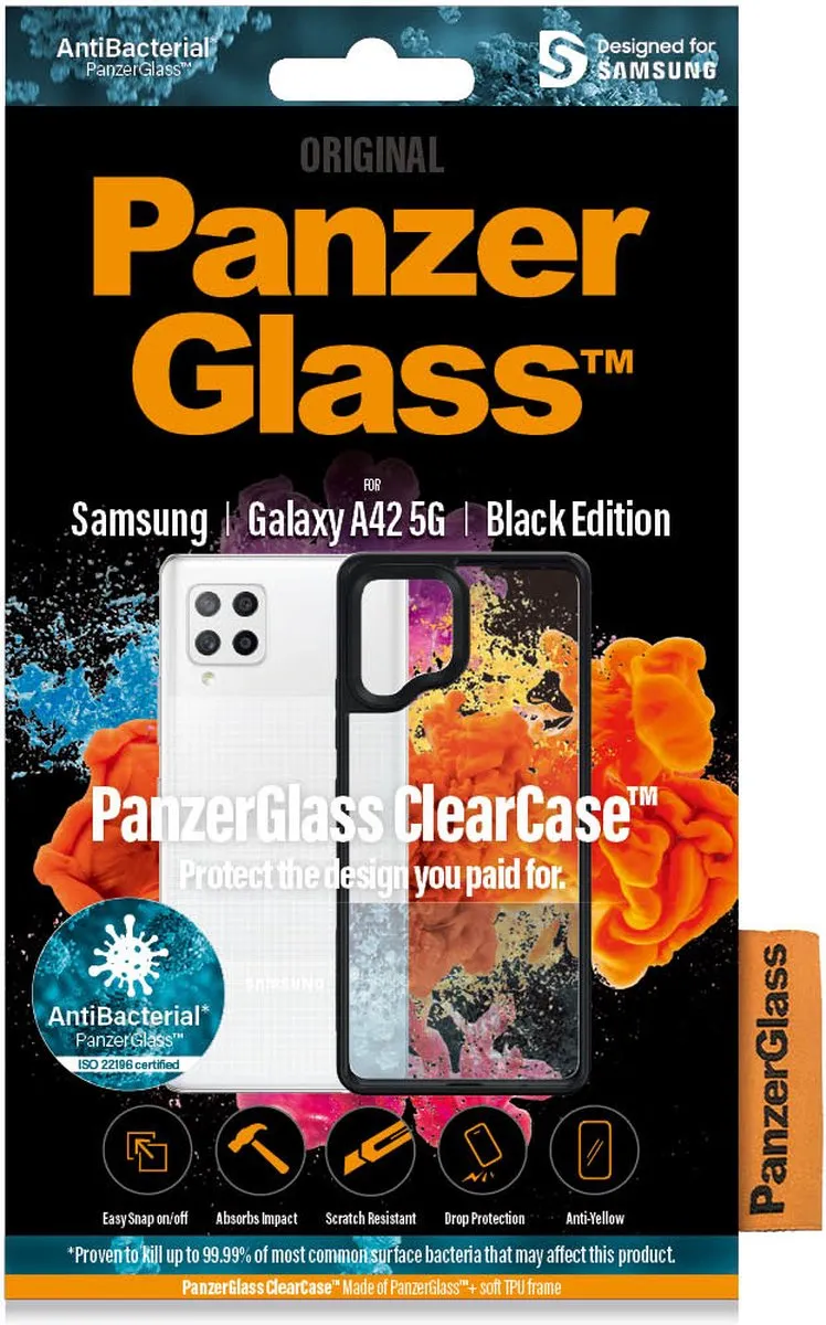 PanzerGlass PZ-0294 Hoesje Samsung Galaxy A42 - Zwart