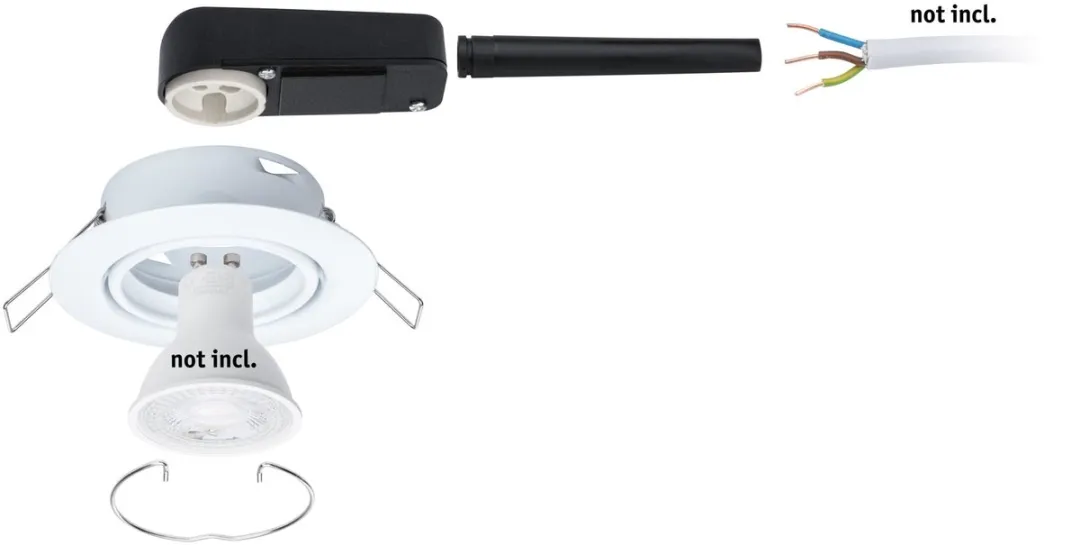 Paulmann Base Basisset Inbouwlamp 10x GU10 10W - Wit