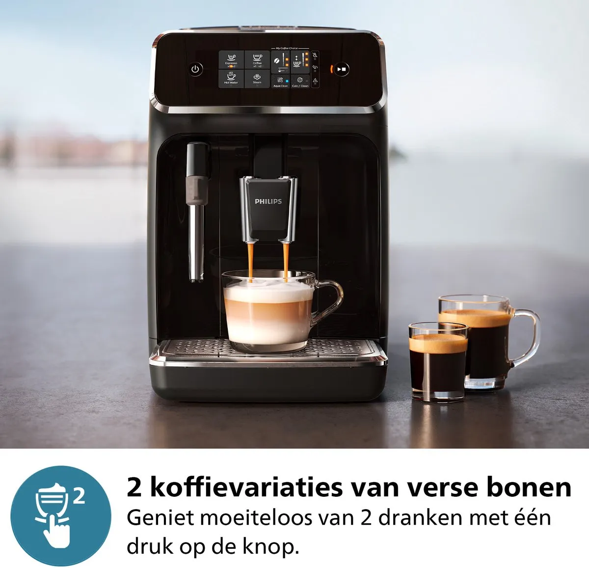 Philips 2200 Series EP2220/10 Volautomatische Espressomachine - Mat Zwart