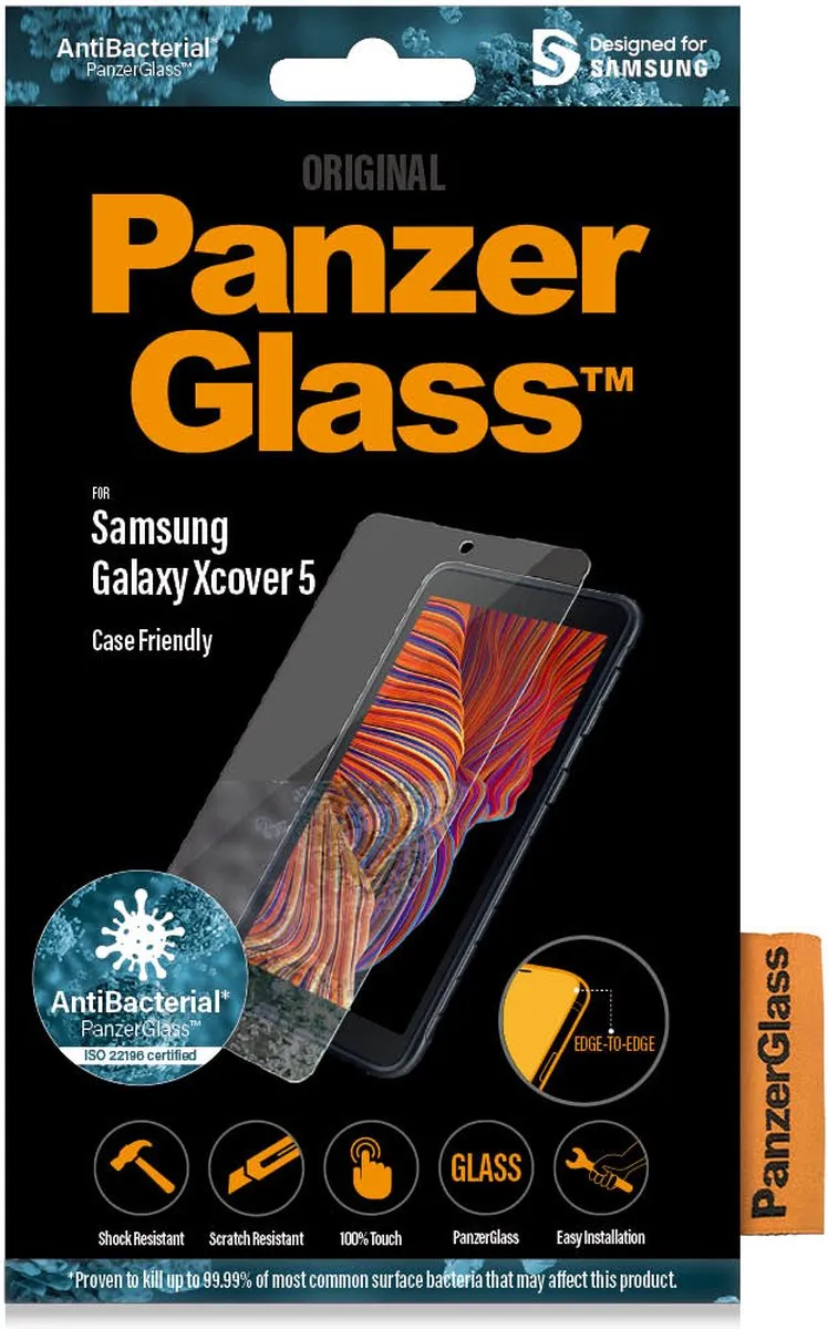 PanzerGlass PZ-7267 Screenprotector Samsung Galaxy Xcover 5 - afbeelding 6 van 6