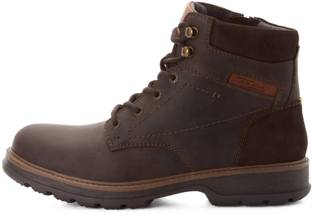 camel active Leren laars met warme voering van schapenvacht