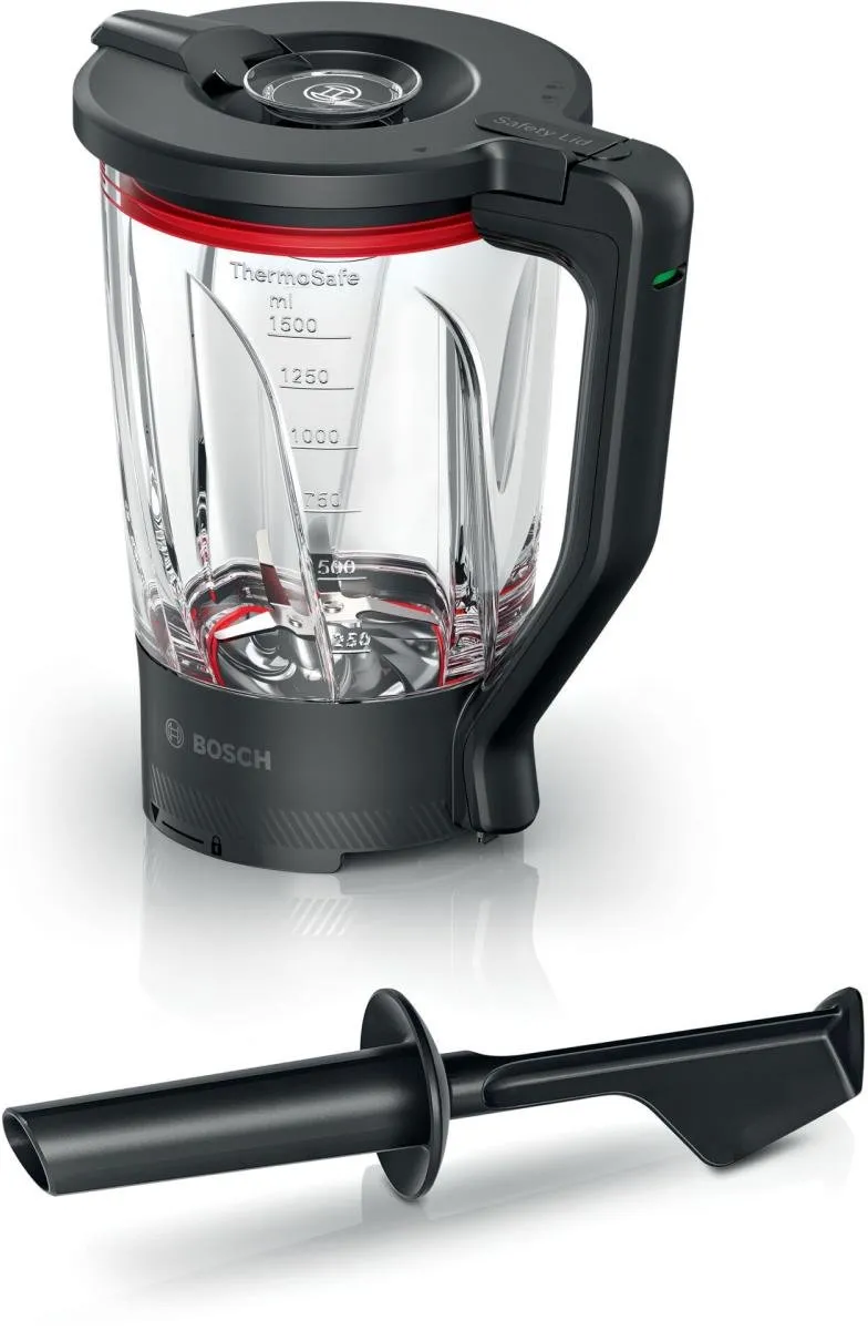 Bosch MUZ S6MX ThermoSafe Glazen Blender - 1,5L - Zilver