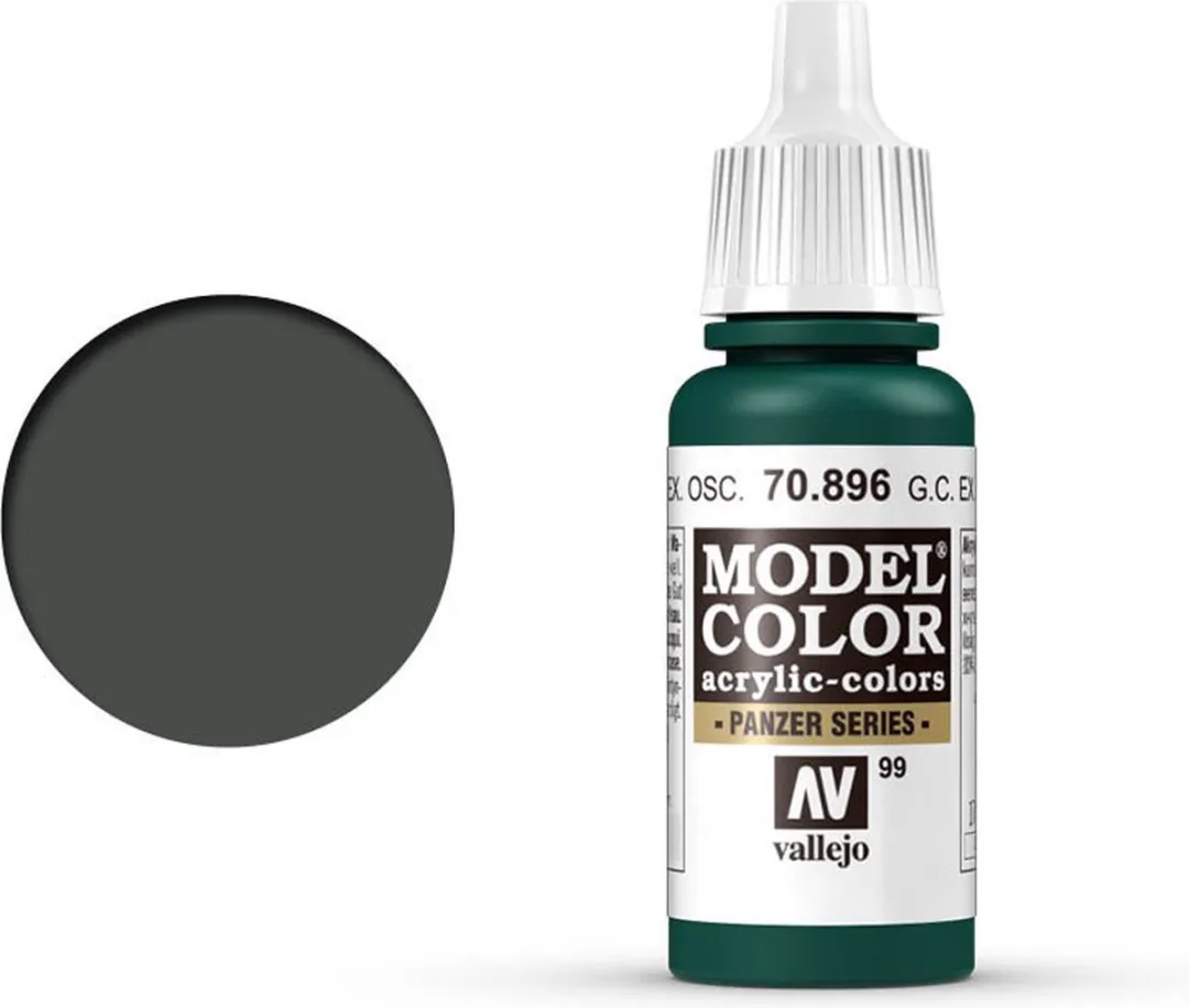 Vallejo Model Color German Camouflage Extra Dark Green Acrylverf - 17ml