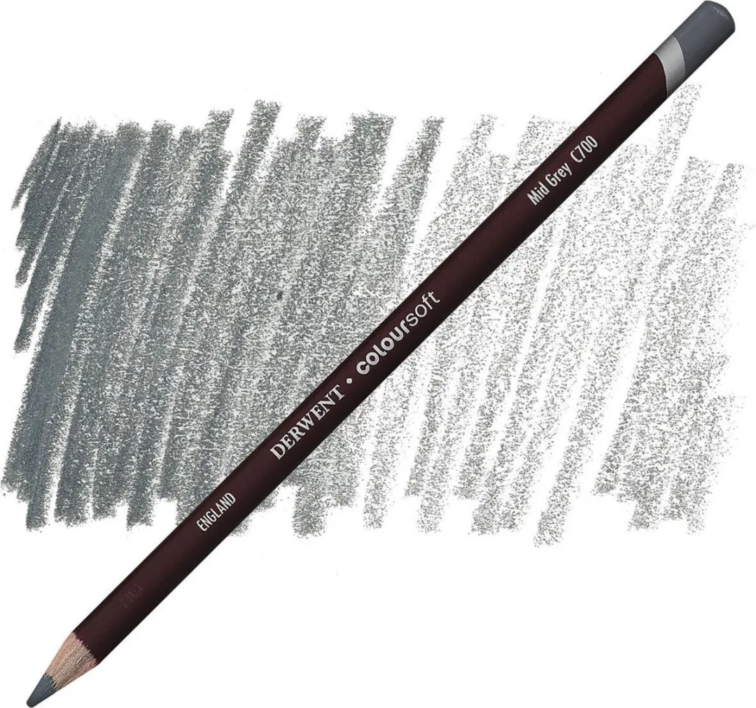 Derwent Coloursoft Potlood Mid Grey C700