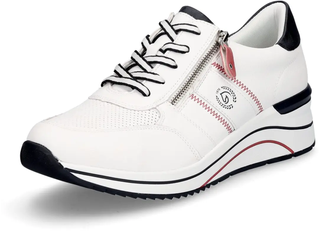 Remonte dames sportschoenen wit blauw