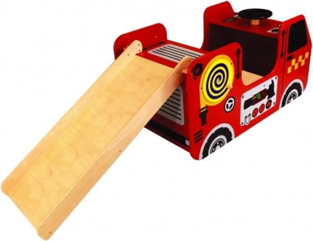 I'm Toy Houten Brandweerwagen Glijbaan - Rood