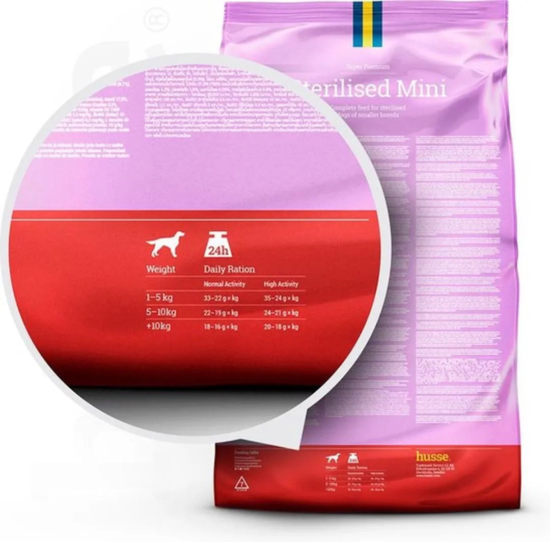 Husse Sterilised Mini Hondenvoer - 6 kg (3x2kg)