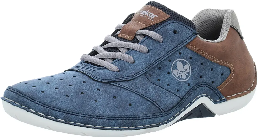 Rieker 07506-16 heren veterschoenen blauw maat 46