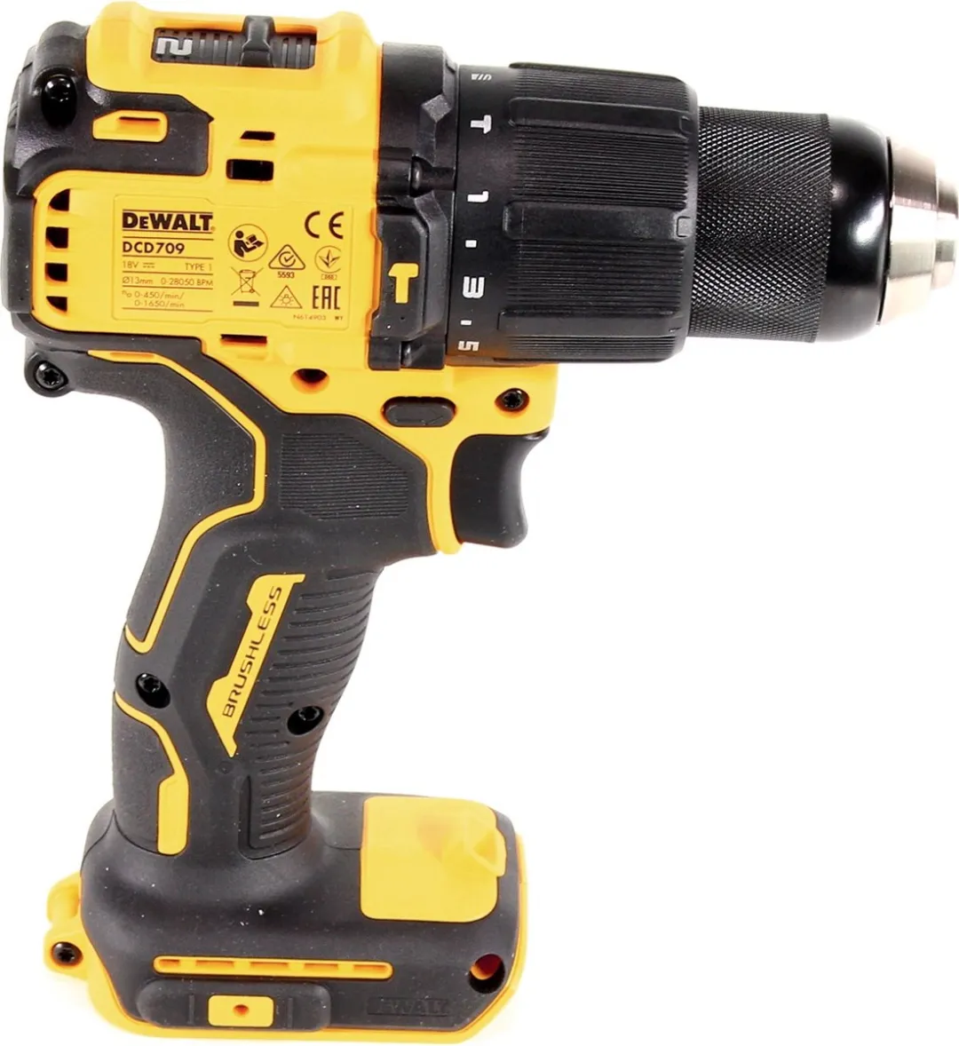 DeWalt DCD709N Klopboormachine 18V - 65Nm - afbeelding 2 van 5