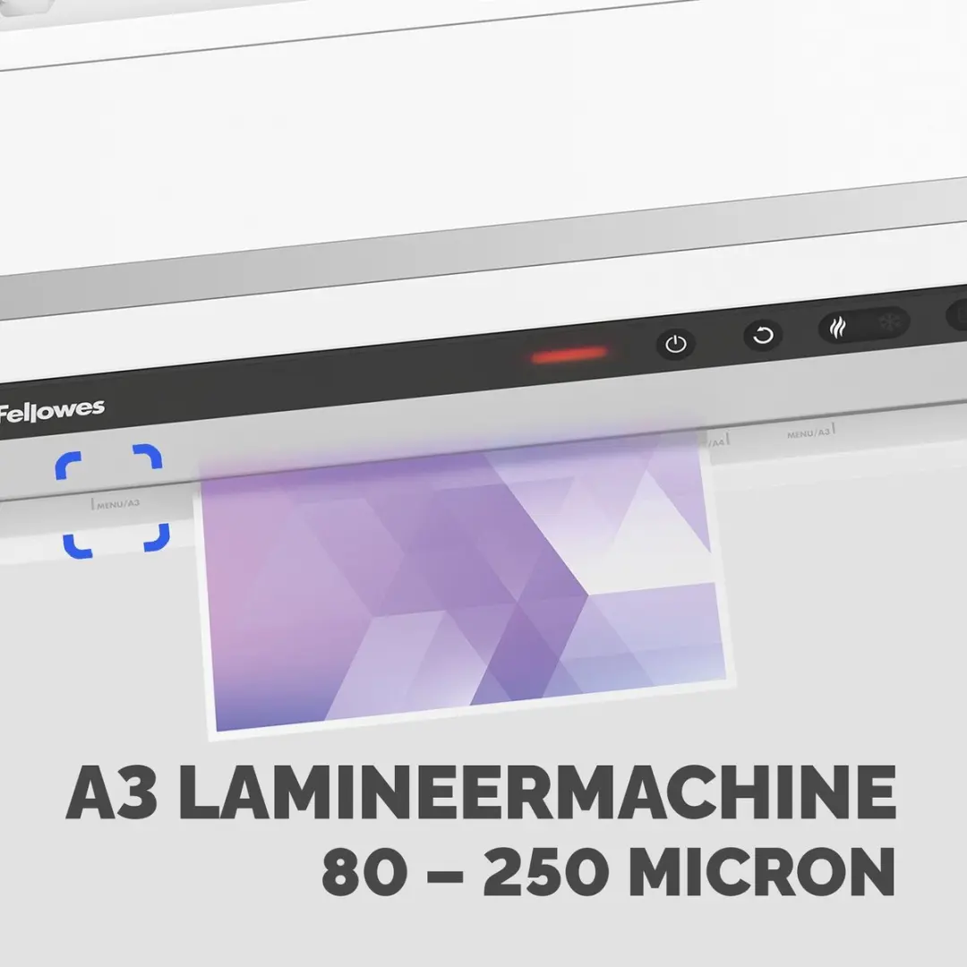 Fellowes Jupiter A3 Lamineermachine - 250 micron - Wit - afbeelding 3 van 6