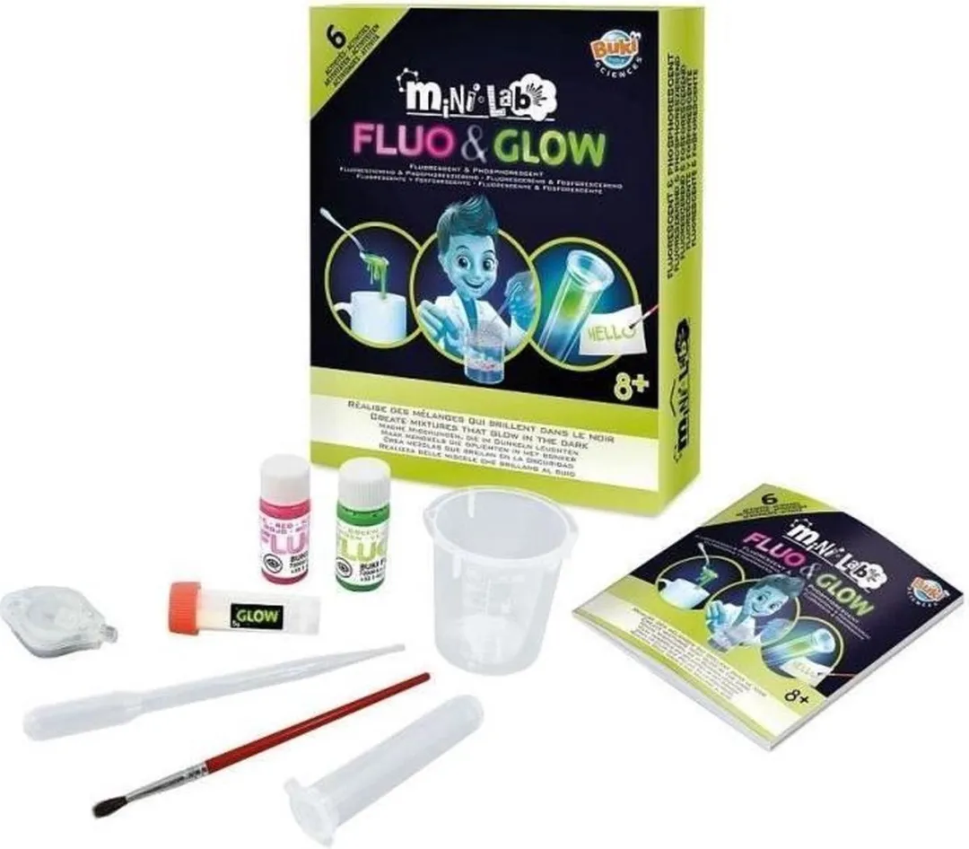 Buki France Mini Lab Fluorescerend - 2x AAA