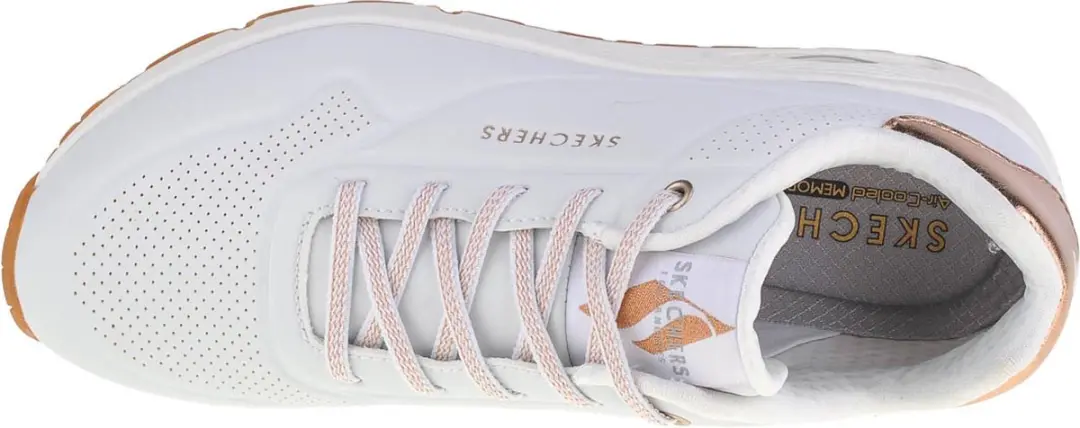 Skechers Uno Shimmer Away Damessneakers - Wit - afbeelding 4 van 6