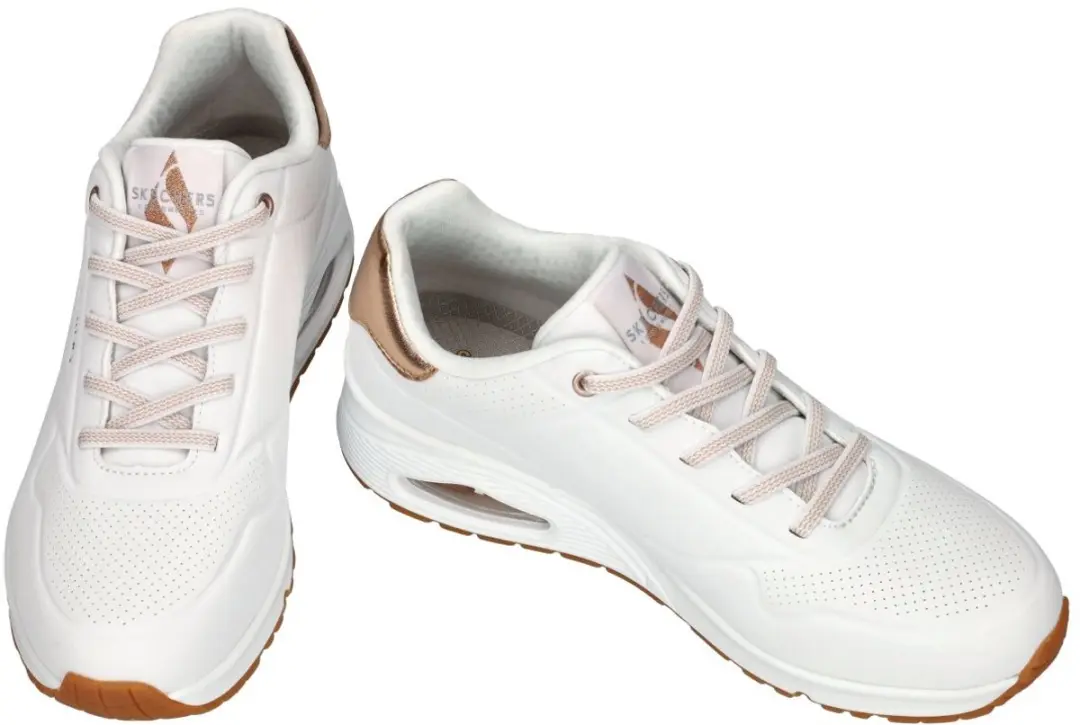 Skechers Uno Shimmer Away Damessneakers - Wit - afbeelding 6 van 6