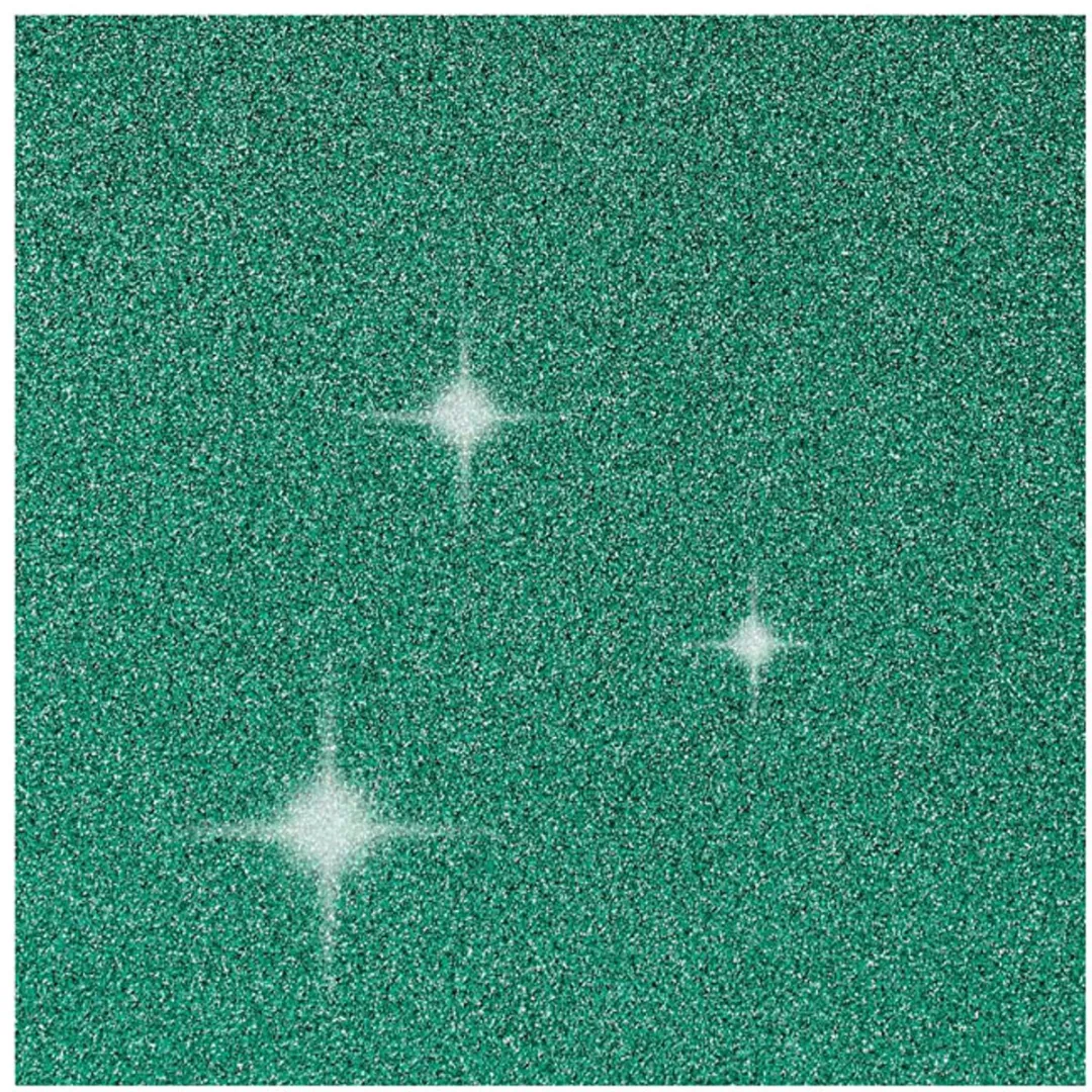 Creativ Company Glitter Kaarten & Enveloppen 10,5x15cm - Groen - 4 Stuks