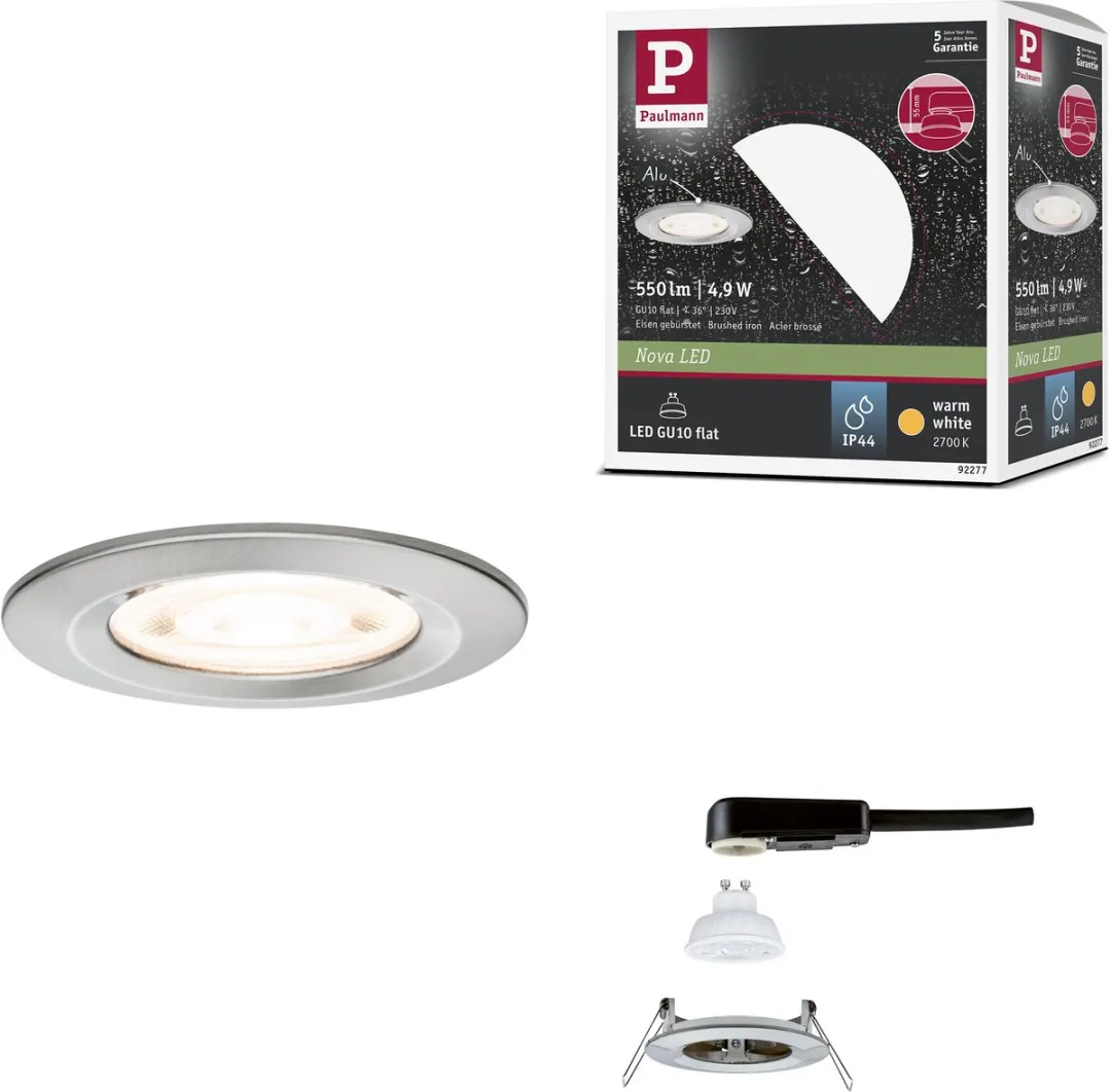 Paulmann Nova GU10 LED-inbouwlamp 4,9W 550lm 2700K