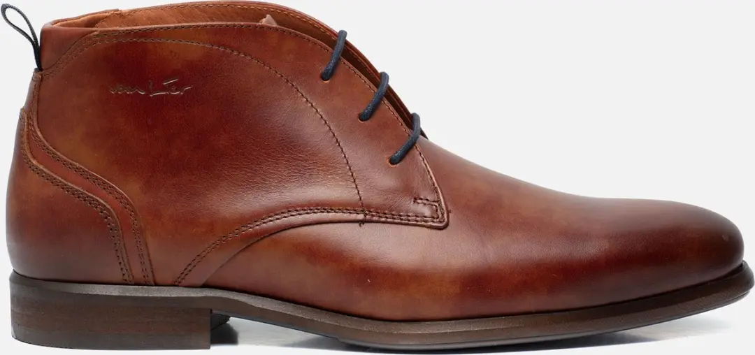 Van Lier Erasmo veterboots cognac Leer