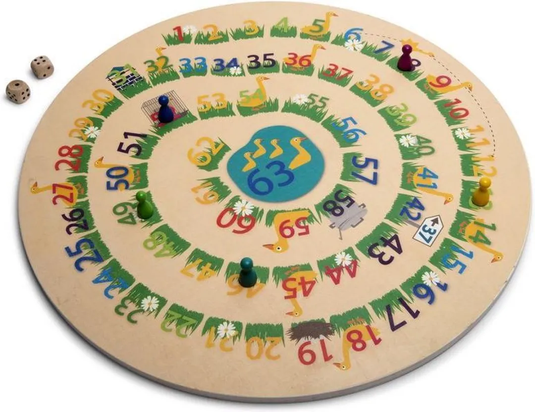 BS Toys 3-in-1 Bordspel Keezenspel Ganzenbord Ludo GA374 - 2-6 Spelers
