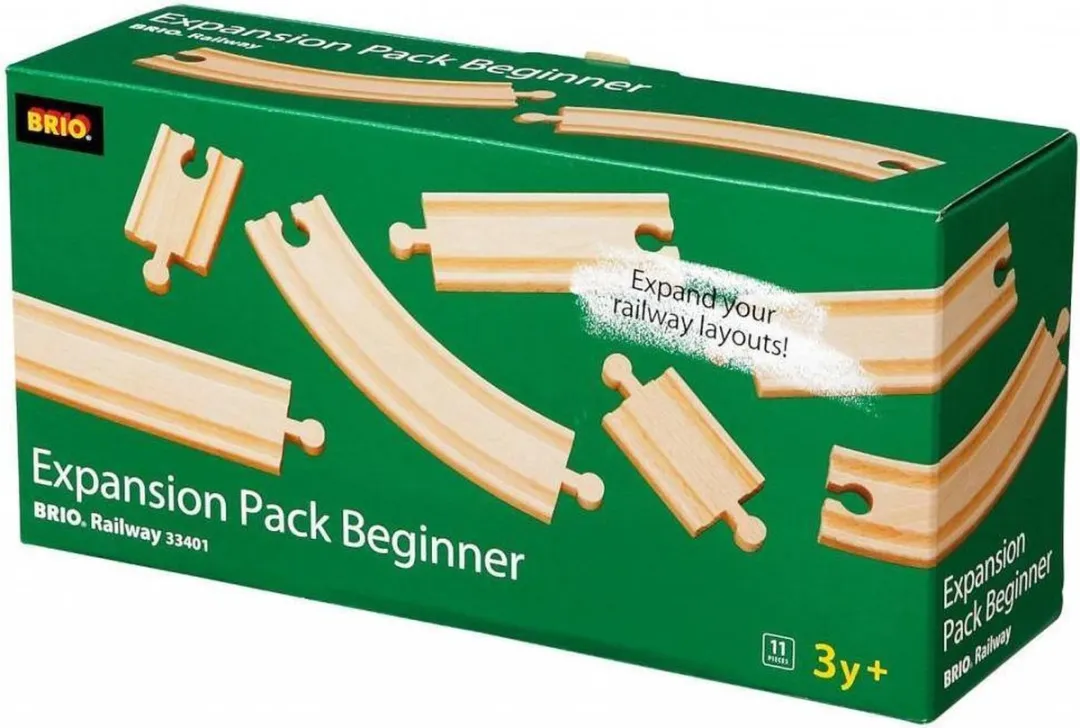 BRIO Rails Uitbreidingsset 33401 - 2 Stuks - Bruin