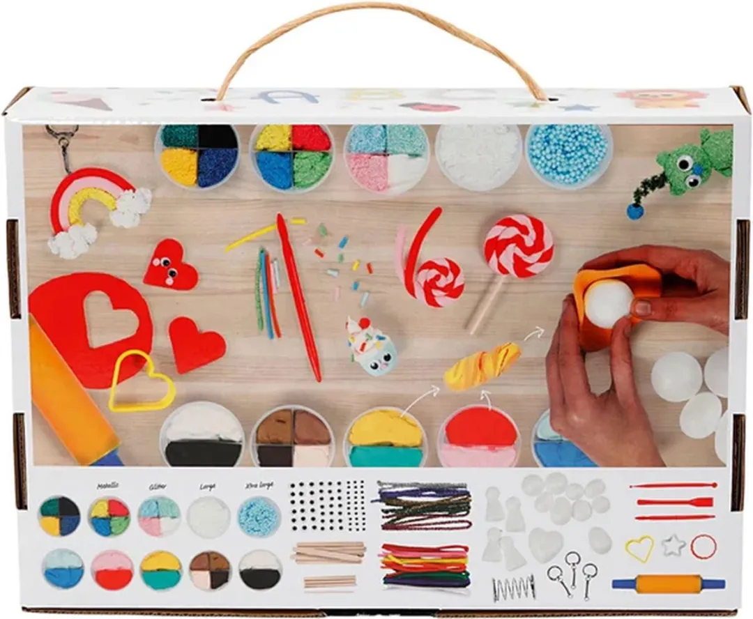 Creativ Company Foam & Silk Clay Knutselbox - Multicolor