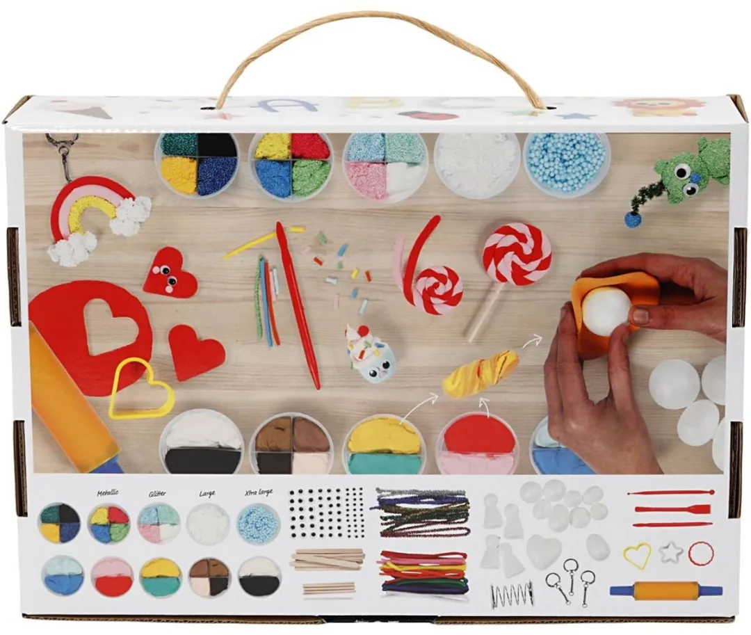 Creativ Company Foam & Silk Clay Knutselbox - Multicolor